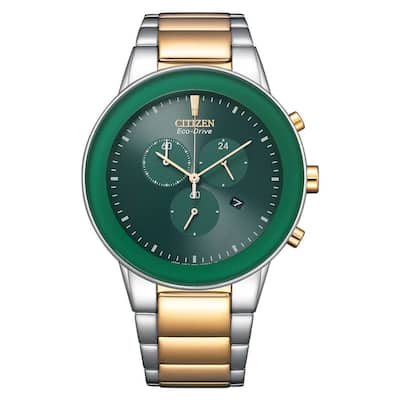 Citizen Men's Eco-Drive Green Dial Watch - AT2244-84X - 6 (36)