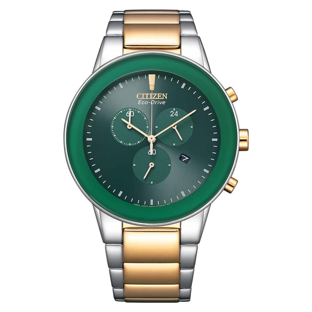 Citizen Men's Eco-Drive Green Dial Watch - AT2244-84X - 6 (36)