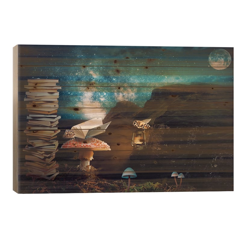 Illumination Print On Wood by Beth Sheridan - Multi-Color - 26x40x1.5