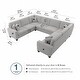 preview thumbnail 29 of 35, Stockton 125W U Shaped Sectional Couch by Bush Furniture