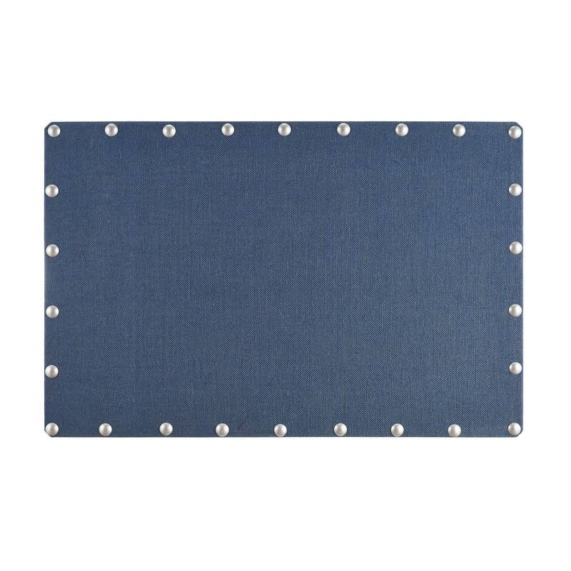 Burlap Corkboard with Nail-head Accents