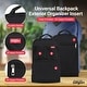 preview thumbnail 5 of 8, GillyGro Vertical Backpack Organizer Insert for Tote Bag, Purse, School Bookbag