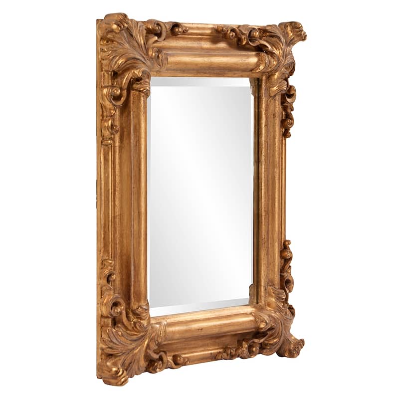 Allan Andrews Gold Wood Frame Edwin Decorative Wall Mirror - 23" H x 20" W