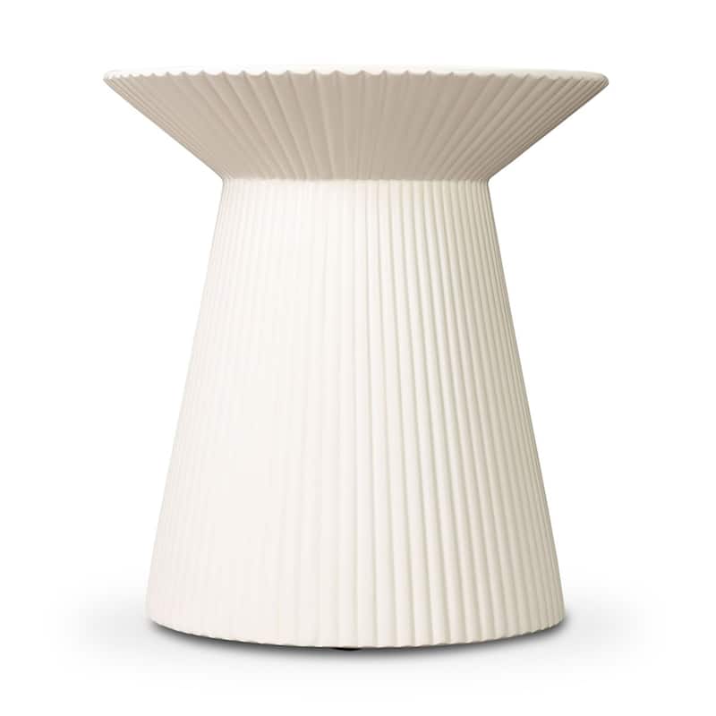 Vetra Sculptural Pedestal Concrete Side Table