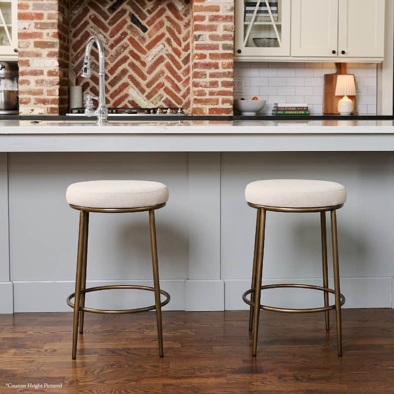 Maven Lane Stella Metal Kitchen Dining Stool