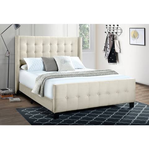 King Modern Wing Bed