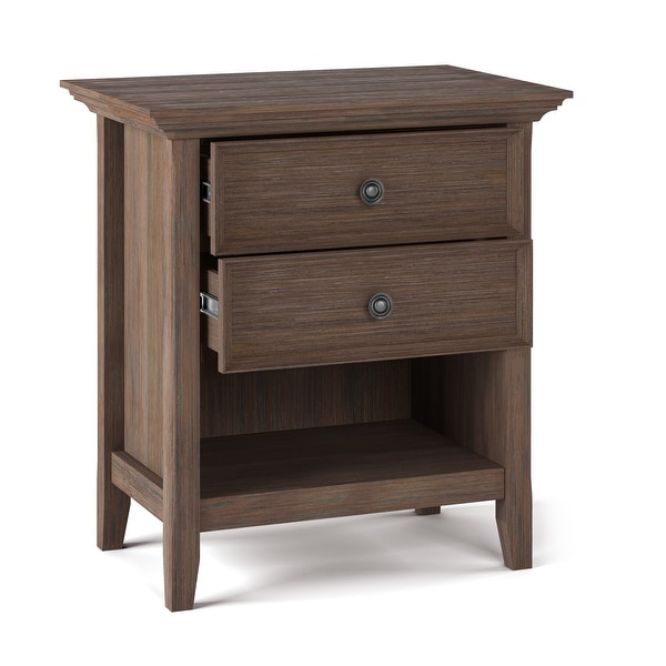 WYNDENHALL Halifax SOLID WOOD 24 inch Wide Bedside Nightstand Table On Sale Bed Bath Beyond 21496607