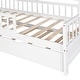 preview thumbnail 36 of 38, Wooden Playhouse Bed Frame with Trundle Bed and Shelf