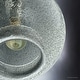 preview thumbnail 4 of 5, Luxury Vintage Smoky Blue Bubble Glass Pendant Light, 14"H x 12"W, with Olde Bronze Finish by Urban Ambiance