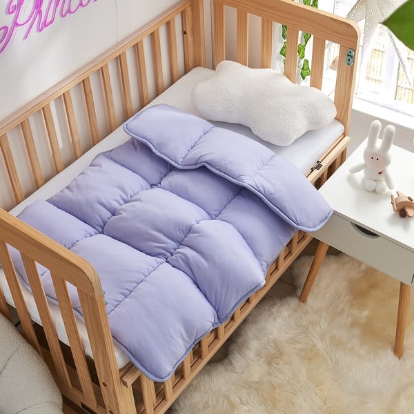 slide 2 of 5, As Cool As The Other Side of The Pillow - Toddler's First Coma Inducer Comforter - Purple Heather