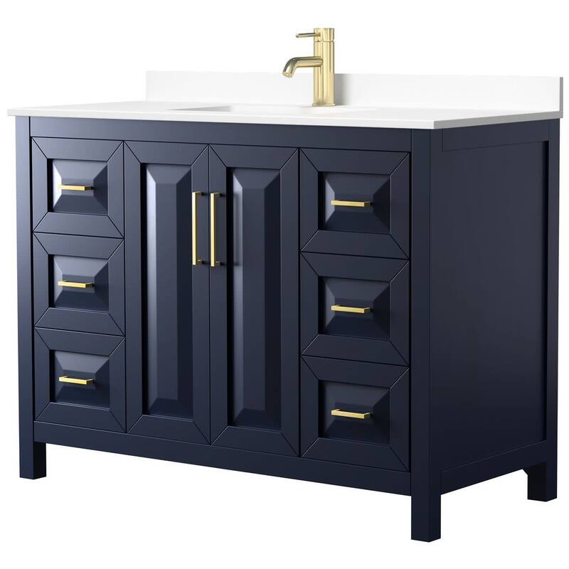 Wyndham Collection Daria 48" Free Standing Single Basin Vanity Set