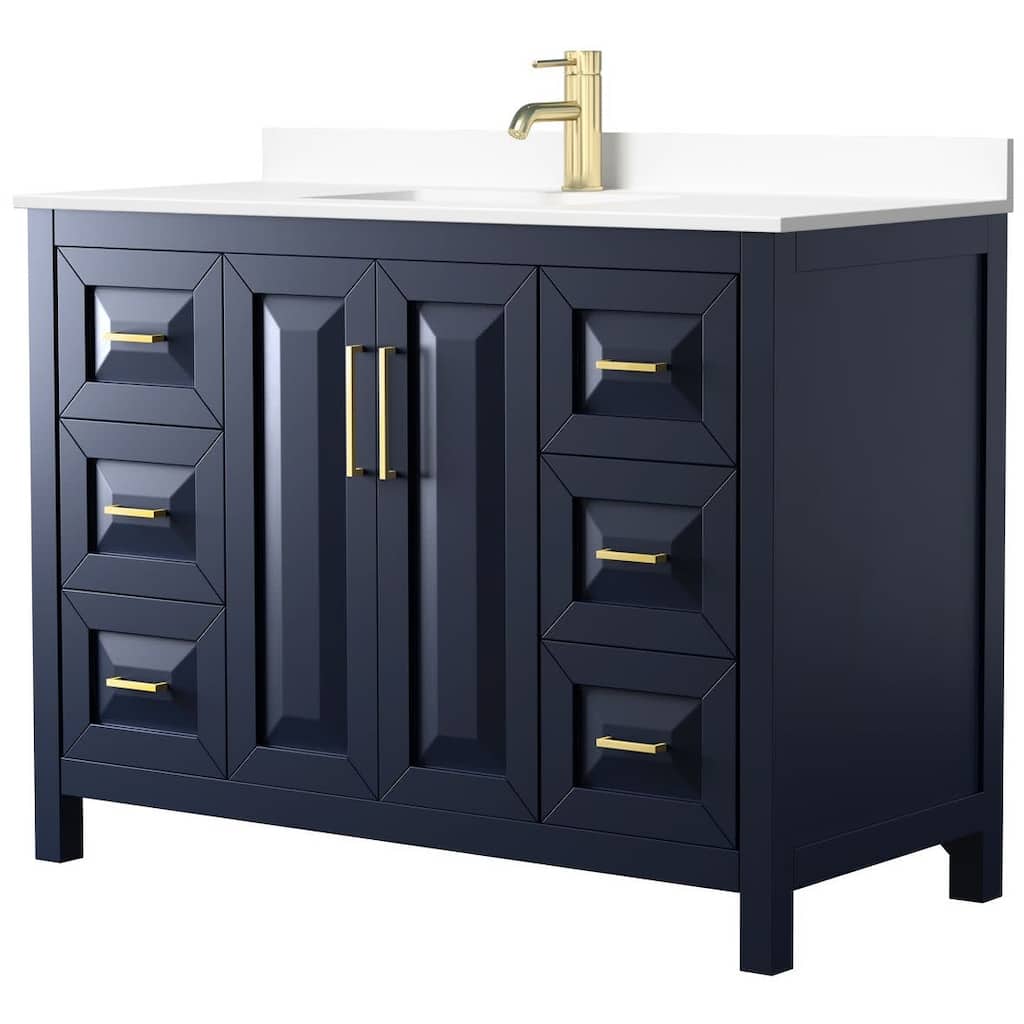 Wyndham Collection Daria 48" Free Standing Single Basin Vanity Set