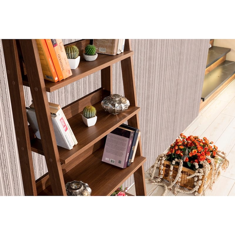 5-shelf Ladder Bookcase