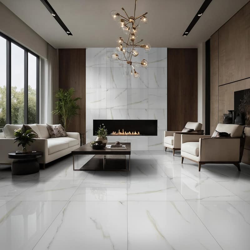 Ackland AKNPTAZI24X24P-CA Azira - 24" x 24" Porcelain Solid Floor Tile