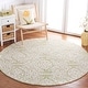 preview thumbnail 71 of 104, SAFAVIEH Handmade Blossom Mahalia Modern Floral Wool Rug 6' x 6' Round - Light Green/Ivory