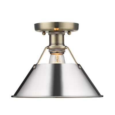 Golden Lighting Orwell 10" Wide Semi-Flush Ceiling Fixture