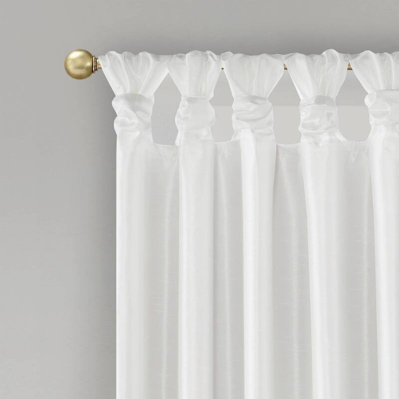 Madison Park Natalie Twist Tab Total Blackout Window Curtain Panel
