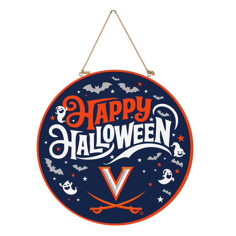 University of Virginia 18" x 18" Halloween Door Décor Wall Sign