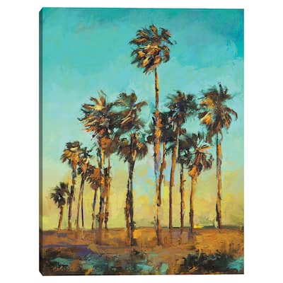 Evening Palms by Studio Arts Canvas Art Print
