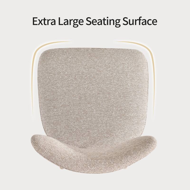 Modern Nearly 26" H Swivel Faux Leather Counter Height Bar Stools