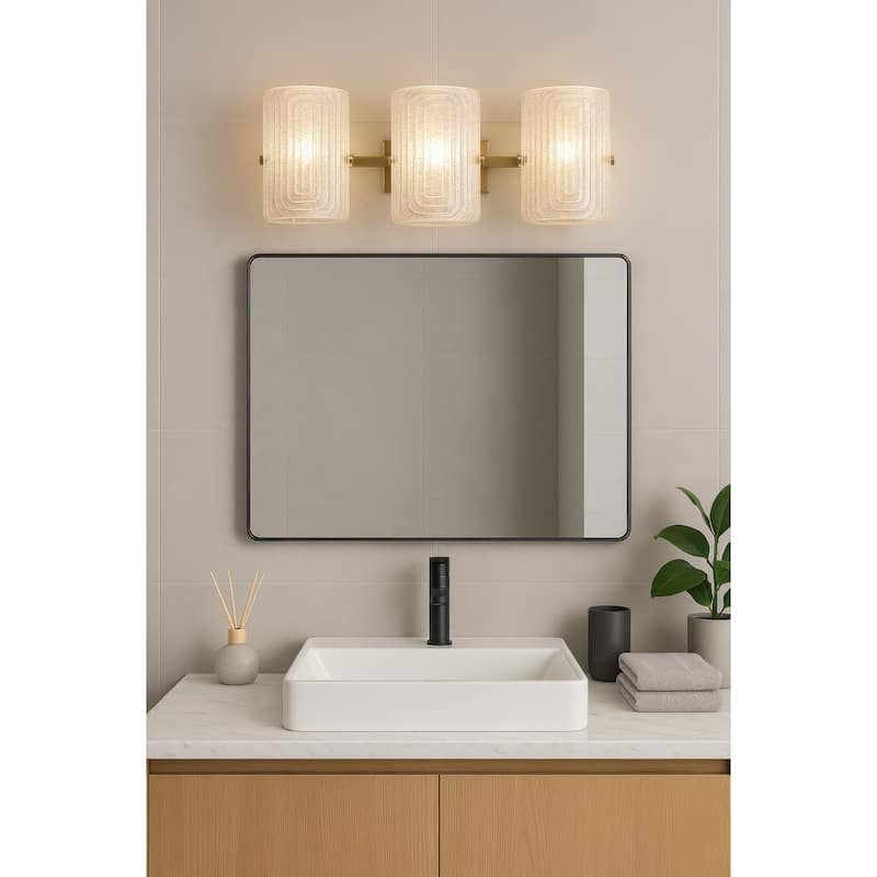 Varaluz Kye Rounded Rectangular Wall Mirror - Black