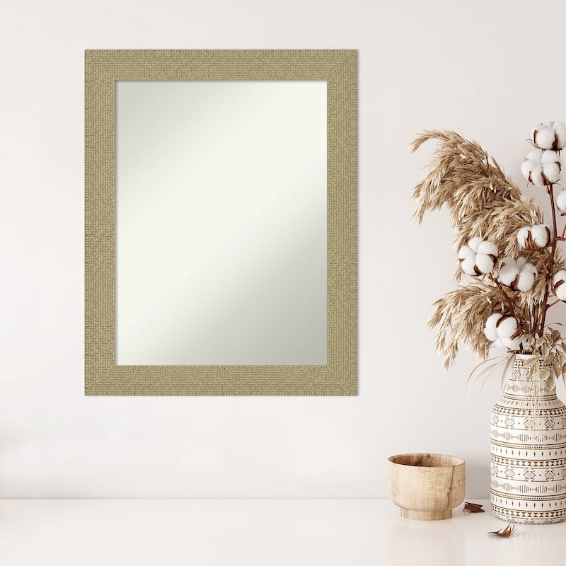Non-Beveled Wall Mirror - Mosaic Gold Frame