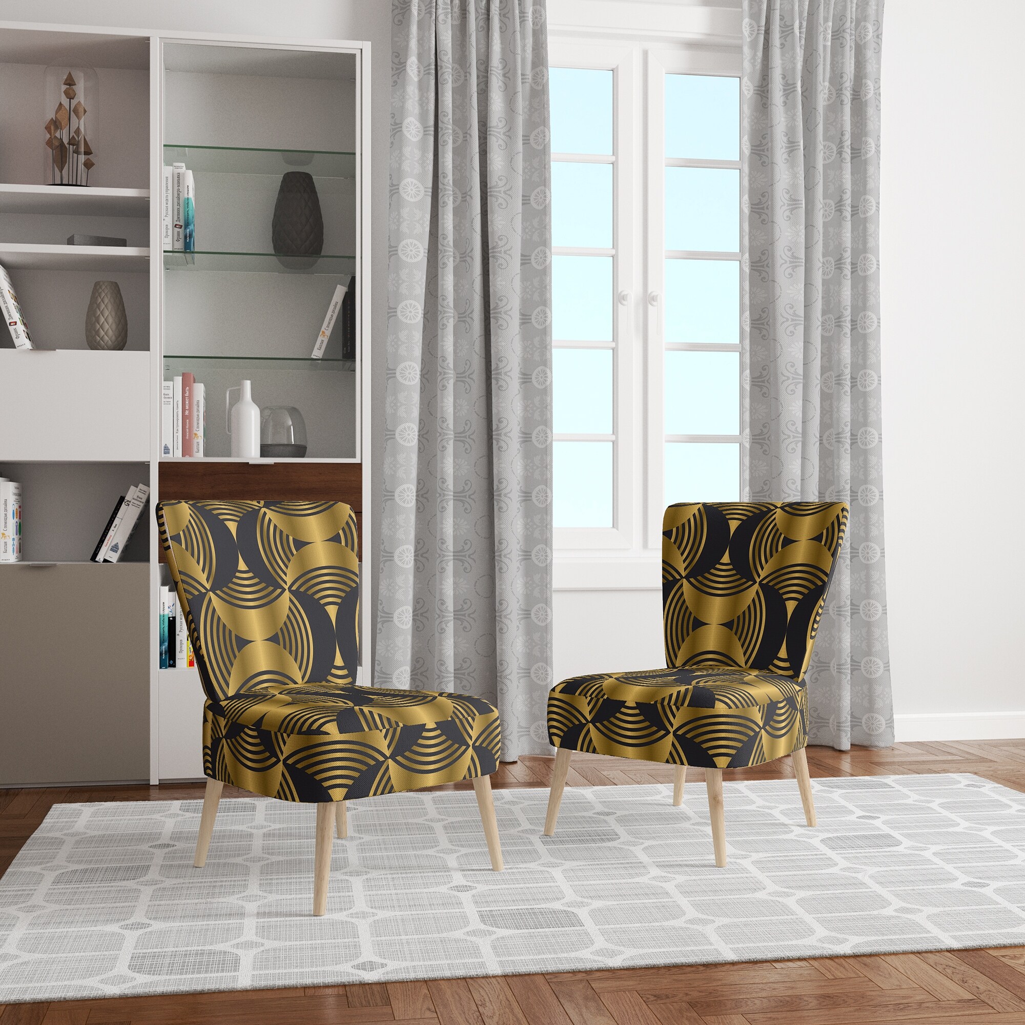 Designart "Deco Style Modern Pattern" Upholstered - Picture 16 of 20