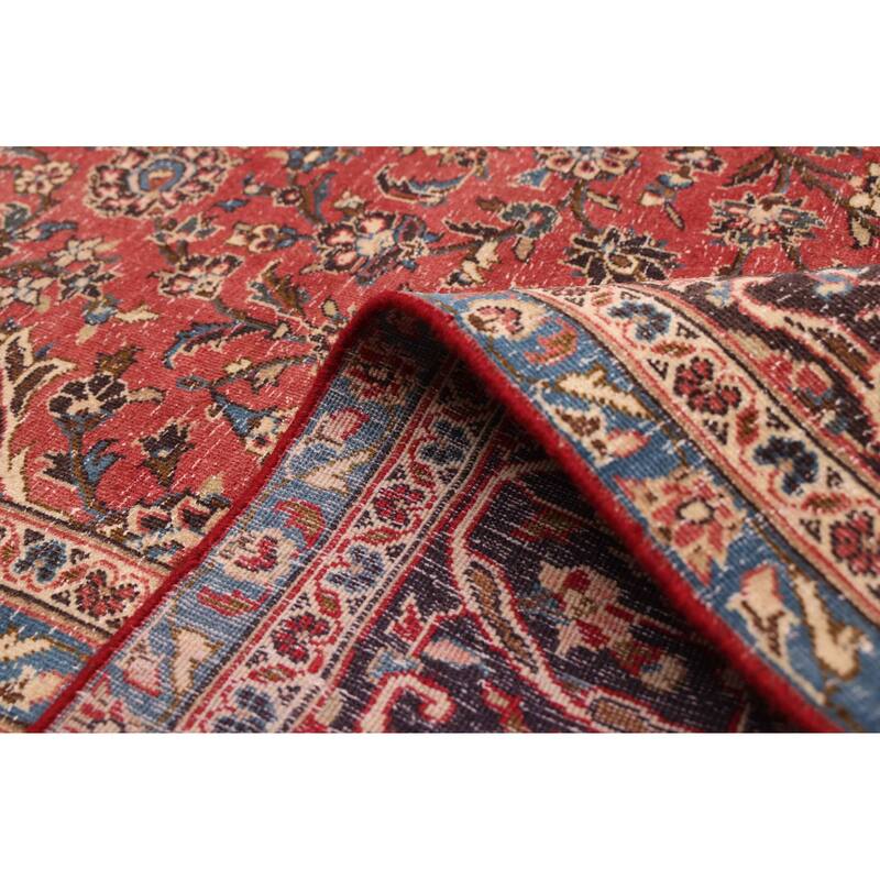 ECARPETGALLERY Hand-knotted Antalya Vintage Red Wool Rug - 7'9 x 11'3