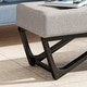 preview thumbnail 18 of 18, Assisi Contemporary Fabric Ottoman Bench by Christopher Knight Home