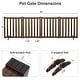 preview thumbnail 33 of 57, Wooden Freestanding Panels Pet Gate