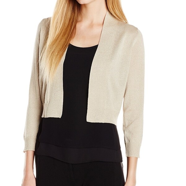 gold shimmer cardigan