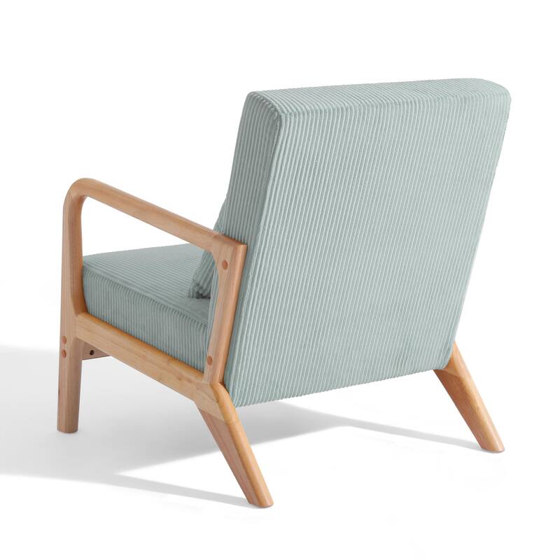 Set of 2 Mid-Century Upholstered Accent Chair with Cushion