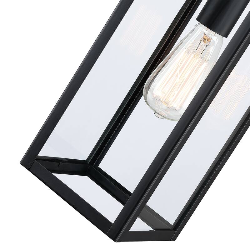 17" H 1-Light Outdoor Hanging Lantern Pendant Light-Dusk to Dawn could be chosen