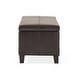 preview thumbnail 18 of 40, Lucinda Faux Leather Storage Bench by Christopher Knight Home - 51.25" L x 17.50" W x 16.25" H
