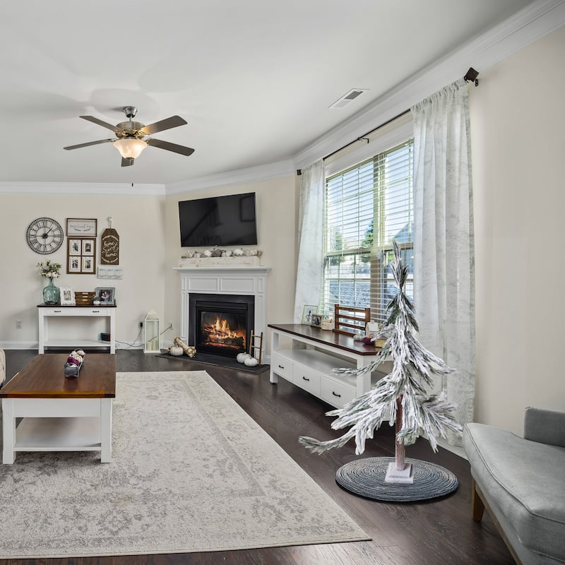 Heavily Flocked Pine Sprig Artificial Christmas Tree - 47"