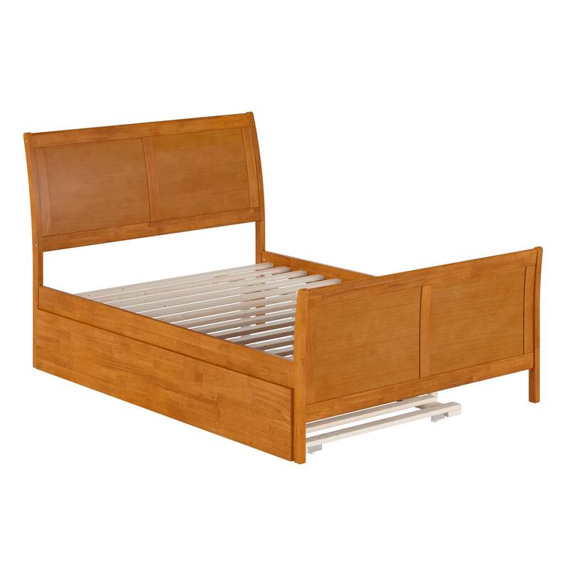 Portland Solid Wood Platform Bed with Matching Footboard and Trundle