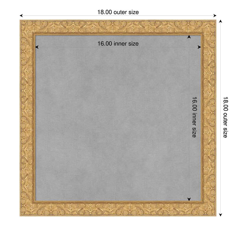 Amanti Art Lila Gold Framed - 18 x 18 in - Lila Gold