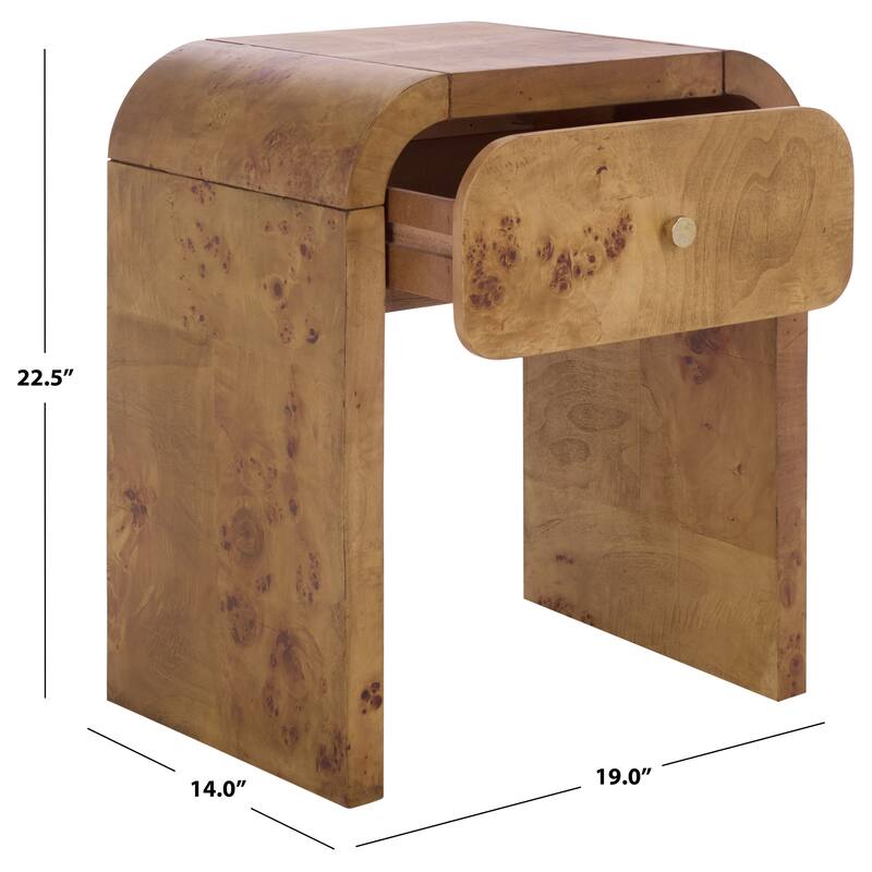 SAFAVIEH Home Hinata 1-Drawer Nightstand