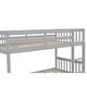 preview thumbnail 4 of 10, Twin Over Twin Bunk Beds with Trundle, Convertible into 2 Beds, Grey