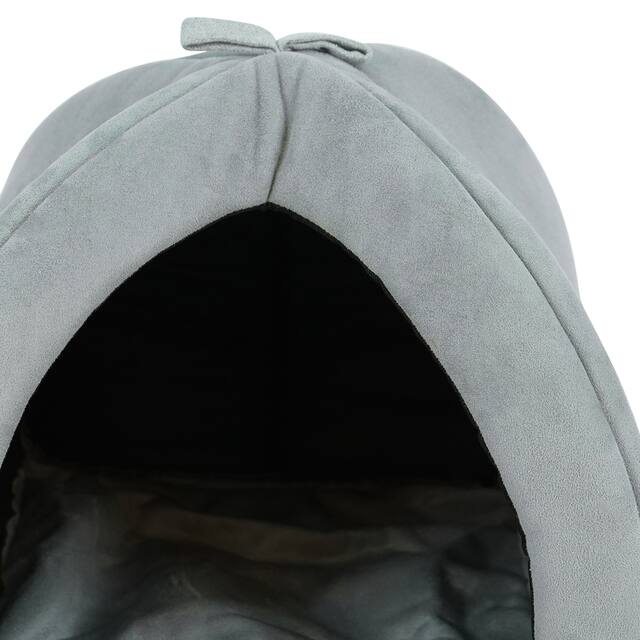 Pets Washable Pet Tent Bed - Cozy Covered Small Cat Bed and Dog Igloo Bed