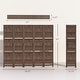 preview thumbnail 13 of 41, HOMCOM 5 Panel 67" Tall Wood Room Divider, Privacy Screen with 3 Display Shelves, and Folding Storage for Bedroom or Home Office