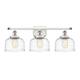 Option White and Polished Chrome / Clear Deco Swirl
