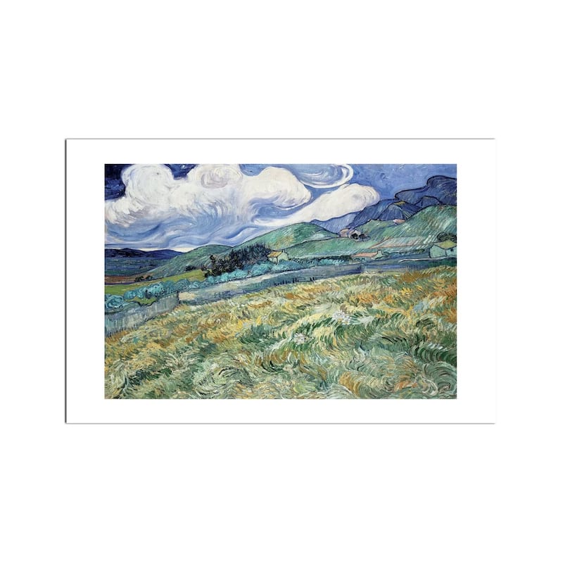 Landscape at Saint-Remy Fine Art by Vincent van Gogh - Multi