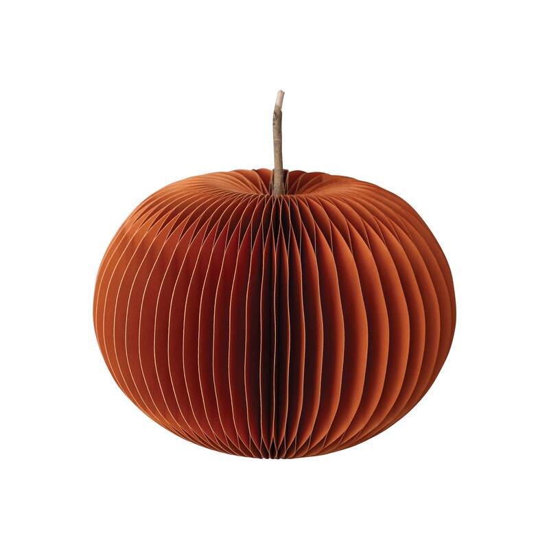 Paper Folding Honeycomb Pumpkin with Twig Stem