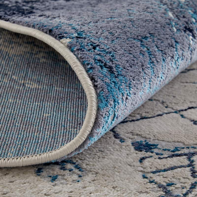Grand Bazaar Armada Machine Made Abstract Modern Area Rug