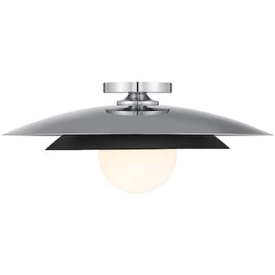 Savoy House 6-5564-1 Sherrer 20" Wide LED Semi-Flush Globe Ceiling