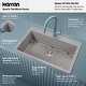 preview thumbnail 37 of 59, Karran QT-812 Top Mount 33 in. Large Single Bowl Quartz Kitchen Sink Kit