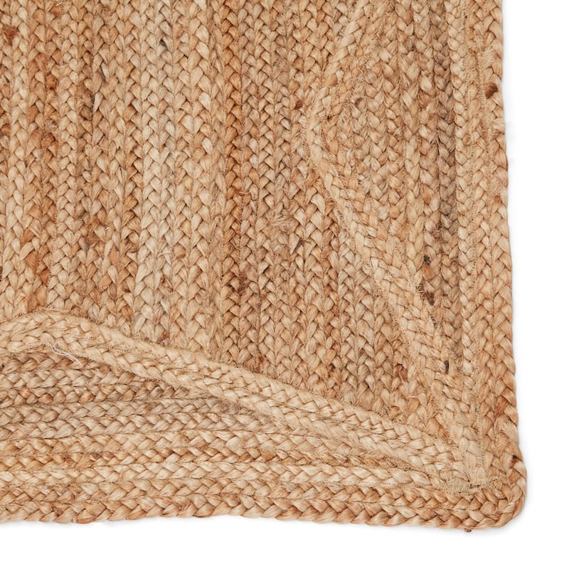 Bancroft Beige Natural Jute Geometric Area Rug