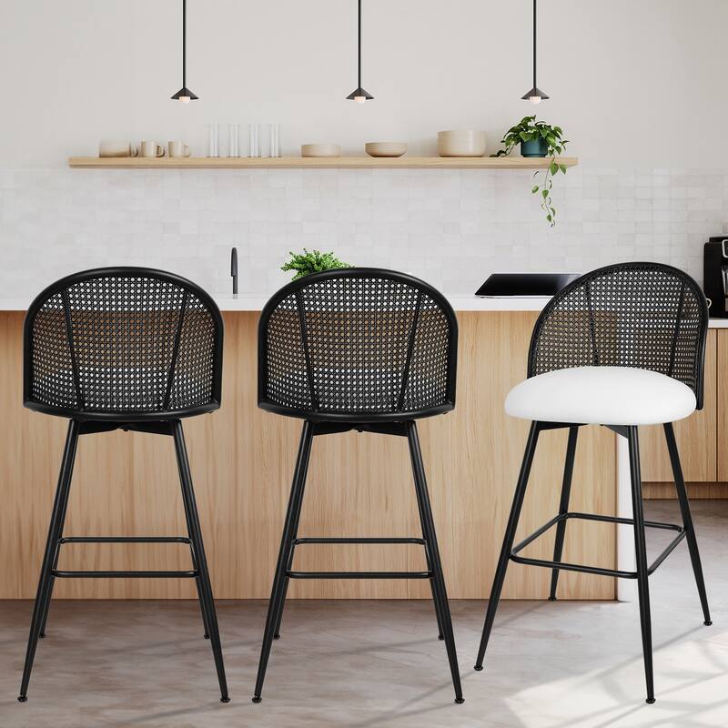 26"/29" Swivel Barstools Counter Height Bar Stool w/ Metal Legs