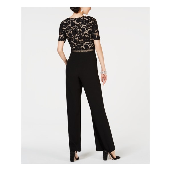 vince camuto lace trim jumpsuit